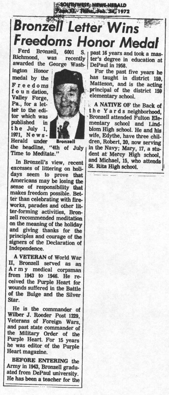 Ferdinand J. Bronzell