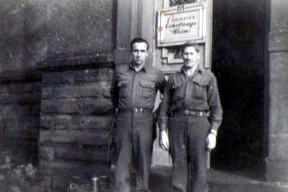 Technician 5th Class Charles H. Shipley and Private First Class Fred W. Ingram, 110th Medical Battalion