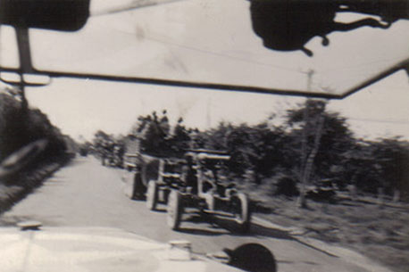 Through-the-windshield photograph, ETO