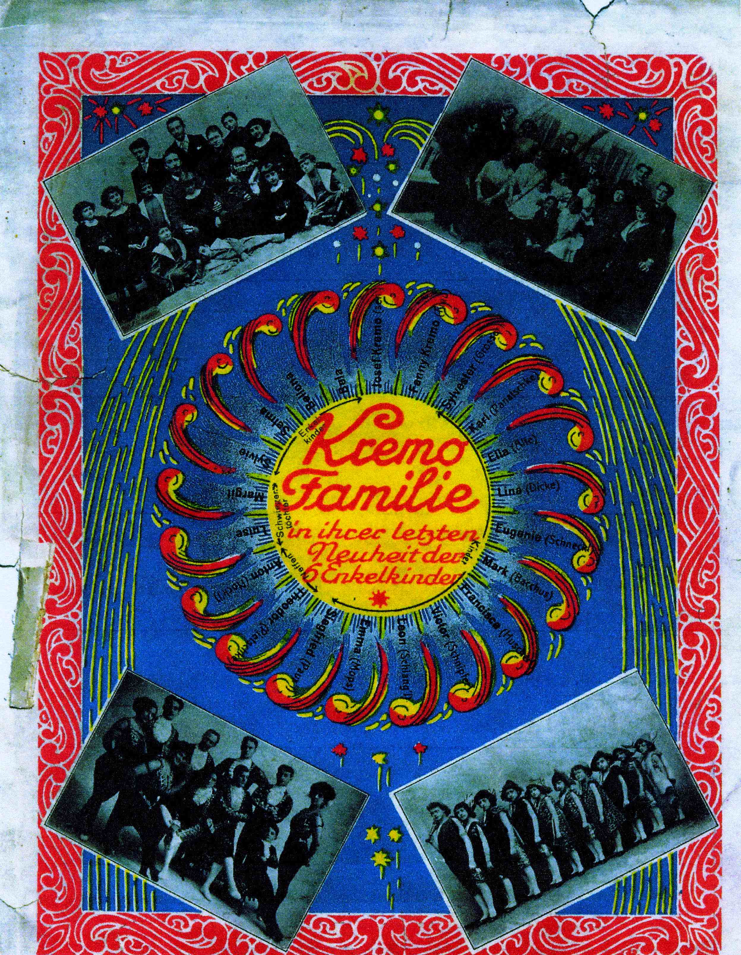 1910 publication of touring acts listing the Kremo family and the Kremka nephews