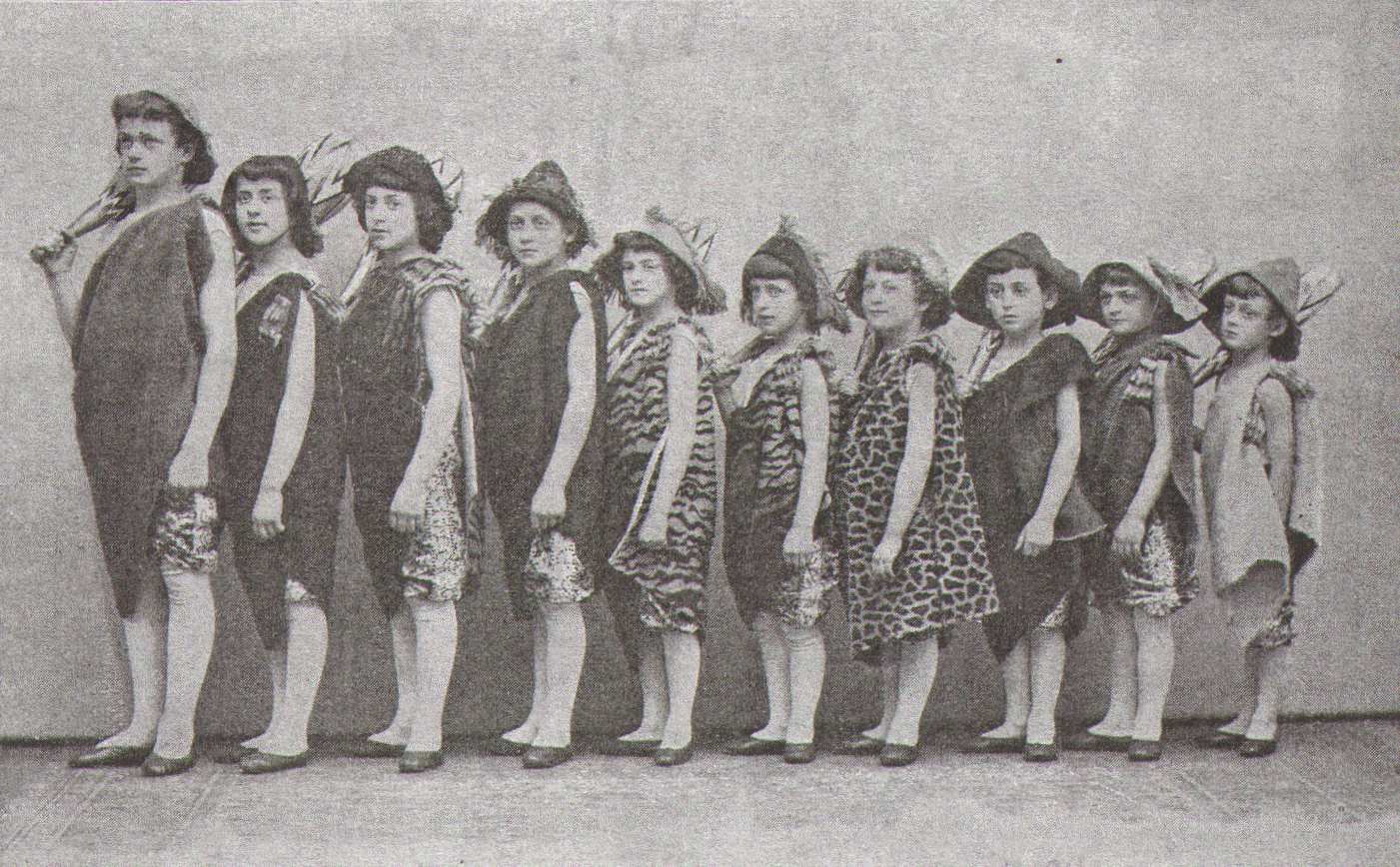 Kremo family acrobats, early 1890s — Theodor Krempka third from right; Anton Krempka second from right