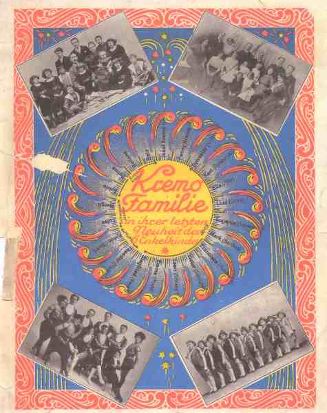 Kremo children acrobats, early color illustration