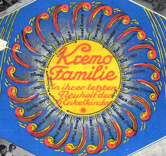 Kremo children acrobats, early color illustration
