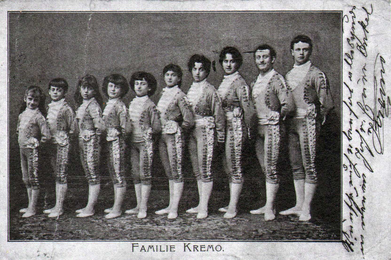 Postcard mailed in March of 1903 from the Kremo family in London, England to the Kremka Brothers in Hamburg, Germany — front