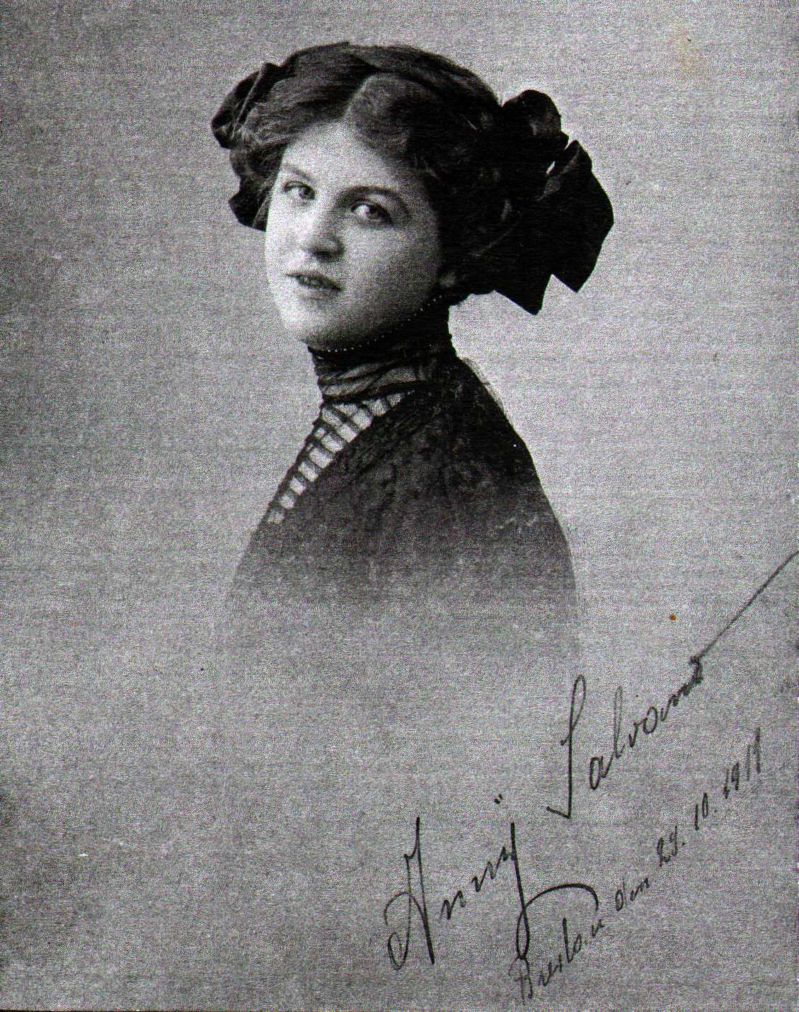 Anne Salvano, Breslau, October 23, 1911