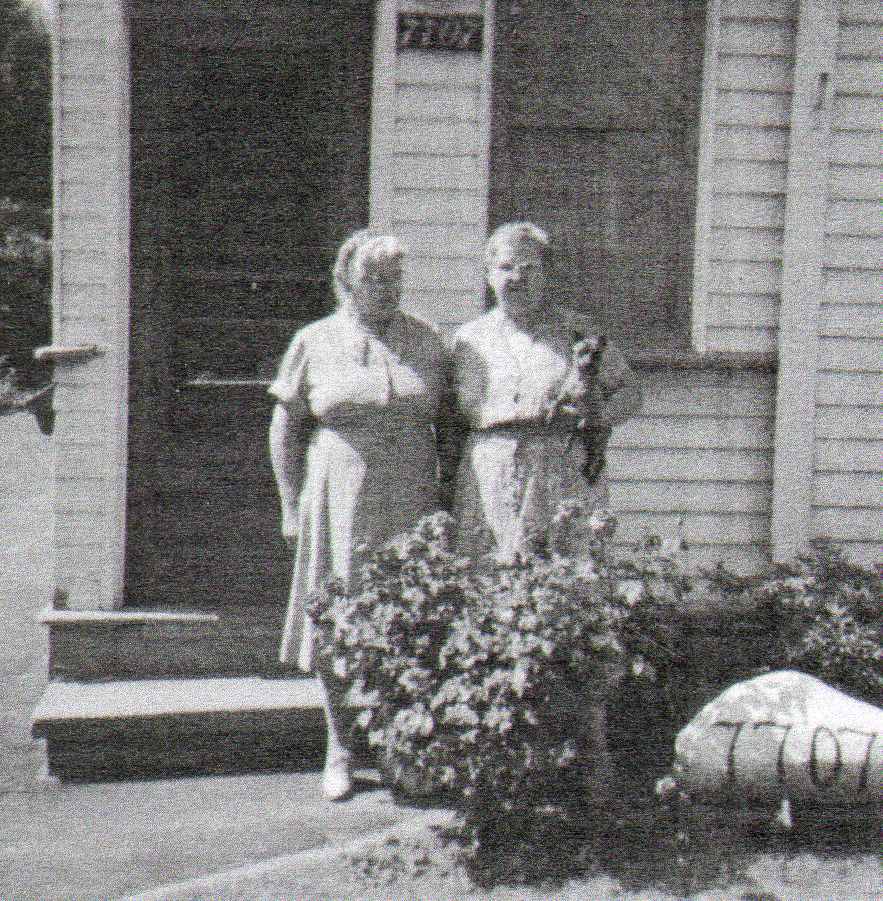 Anne and Thea Salvano reunited, 1958 — from United Food Service employee newsletter
