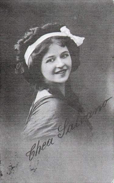 Postcard sent by Thea Salvano from Chemnitz, Germany, November 14, 1911, to Mr. and Mrs. Theo Kremka, Apollo Theater, Vienna, Austria — front