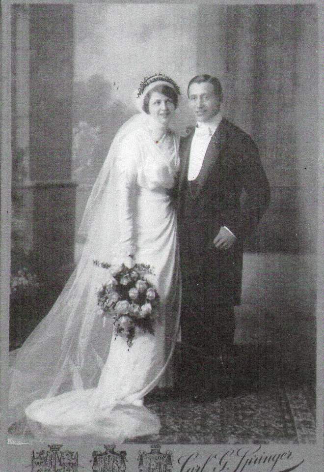 Theodor and Anna Kremka, wedding portrait