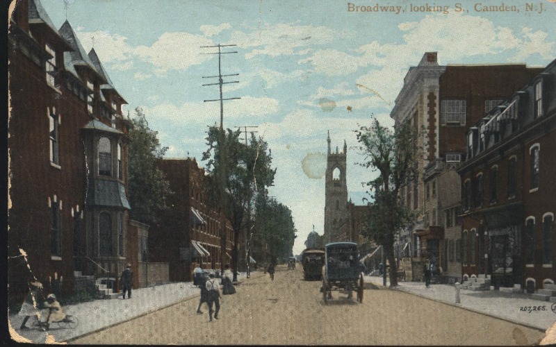 The postcard mailed from Camden, New Jersey on October 5, 1910 to Miss Ella Kremo at the Tivoli Theater in Sydney, Australia