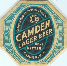 After the Camden Beer brewery closed, Camden Beer was still sold, brewed and packaged by Esslinger in Philadelphia, and distributed out of Camden and Newark. The can aabove was part of this production.