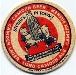 After the Camden Beer brewery closed, Camden Beer was still sold, brewed and packaged by Esslinger in Philadelphia, and distributed out of Camden and Newark. The can aabove was part of this production.