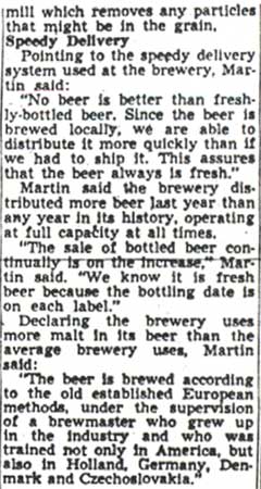 The Camden County Beverage Co., South Jersey’s largest brewery, pays approximately $1,100,000 in federal and state excise taxes annually. Camden Courier-Post - May 29, 1950