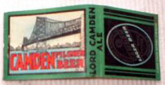 Camden Beer Green Matchbook