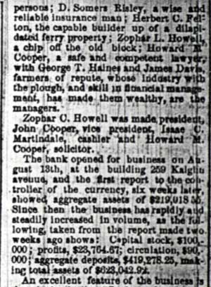 In New Quarters — Camden Post, March 1, 1888, page 8