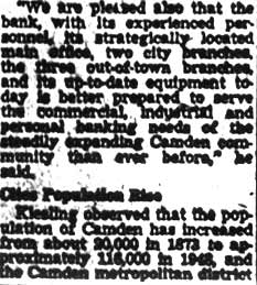 Camden Courier-Post, July 1, 1948 — Camden Trust 75th anniversary article, part 3