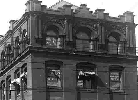 Security Trust Company building upper facade detail, 1926