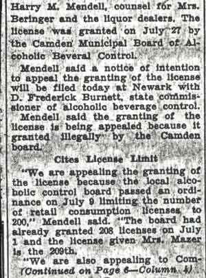 License to Cafe Will Be Appealed article, part 2
