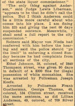 Camden Courier-Post, August 20, 1935 — 3 Taproom Owners Fined, 1 for Brawl, 2 for Sunday Sale (continued)