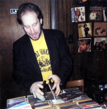 Phil at work, in his DJ days