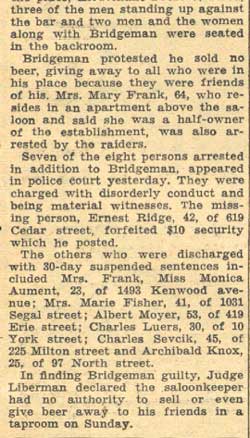 Camden Courier-Post, August 27, 1935 — Cafe Owner Fined for Sunday Sales, continued