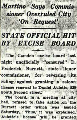 State Official Hit By Excise Board — Camden Courier-Post, August 4, 1936