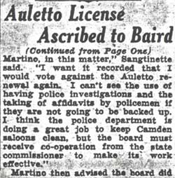Auletto License Ascribed to Baird — Camden Courier-Post, August 4, 1936