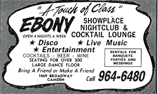 Ebony Showplace — 1979 Yellow Pages Advertisement