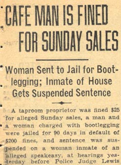 Camden Courier-Post, August 23, 1935 — Cafe Man Is Fined for Sunday Sales, part 1