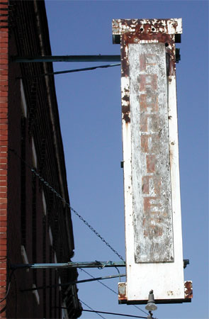 Francine's sign at 1473 Haddon Avenue, March 16, 2003