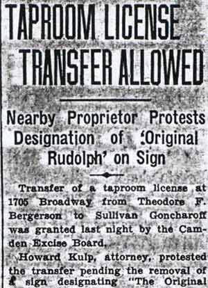 Camden Courier-Post, October 21, 1936 — Taproom License Transfer Allowed, part 1