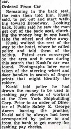 Tricks Thug, Saves $9000 — May 31, 1950, column 3