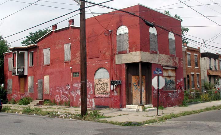 1939 Fillmore Street, formerly Joseph Schneider Saloon, Camden — August 27, 2003
