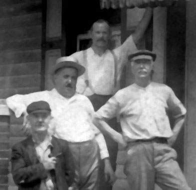 Henry Strahle Sr. Circa 1925 Henry is the man leaning on his elbow, with a hat on.