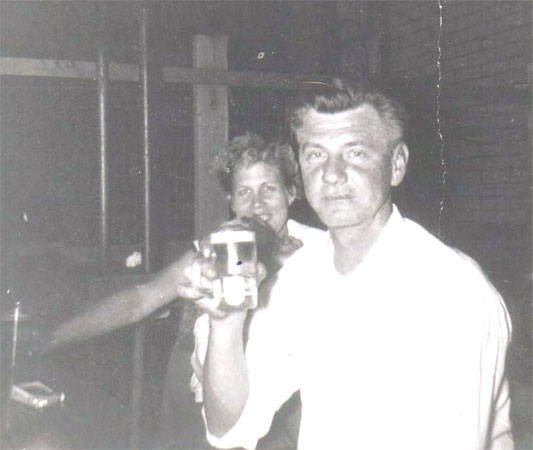 John and Esther Wolf at Kelly's Cafe, 69 State Street, Camden — 1950s, photo courtesy of John Myers