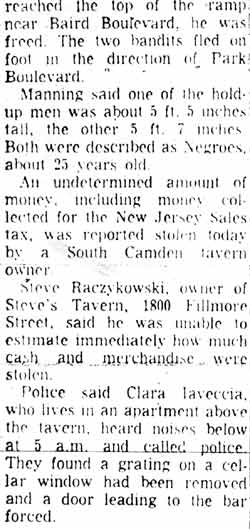 Stocking Bandit Hunt Underway, continued, Camden Courier-Post, July 10, 1967