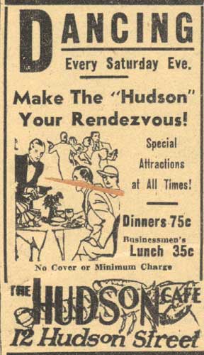 Cafe Hudson, 12 Hudson Street — Camden Courier-Post, May 1934