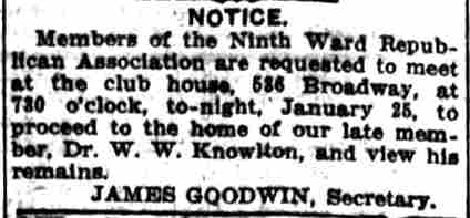 Camden Post-Telegram, January 25, 1915 — Notice from the Ninth Ward Republican Association