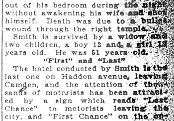 Camden Evening Courier, May 16, 1922, clipping 3