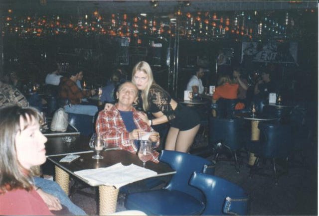 Inside the Admiral Bar & Grill, circa 1990, with off-duty policeman Montell Williams