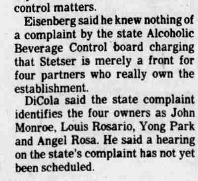 Board fails to shut bar, conclusion continued, March 5, 1982