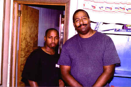 Jermaine Glasco (left) with Tim Merrill, 1995