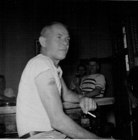 Kelly's Cafe, 69 State Street — at the bar by the door
