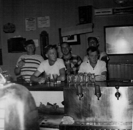Kelly's Cafe, 69 State Street — draft beer at the shuffleboard