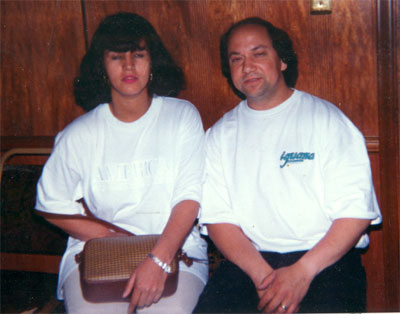 Mr. and Mrs. Eddie Azcona at Krystal Lounge, June 1994
