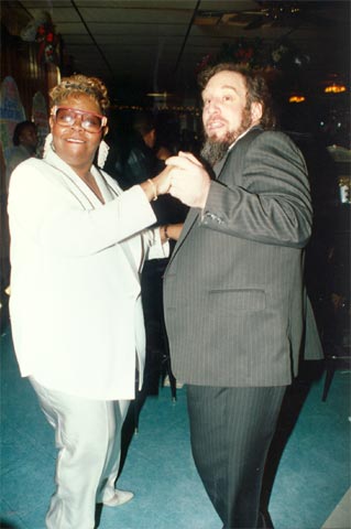 Joan and Phil Casden at birthday party, Krystal Lounge, December 11, 1996