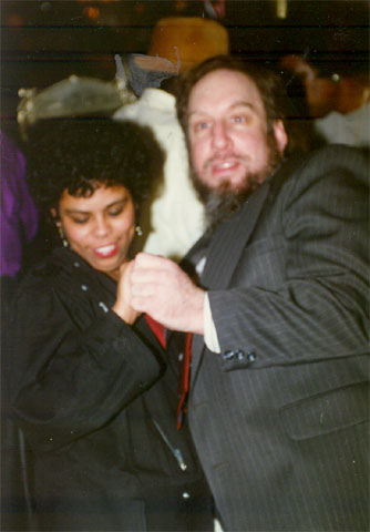 Carmen and Phil Casden at birthday party, Krystal Lounge, December 11, 1996
