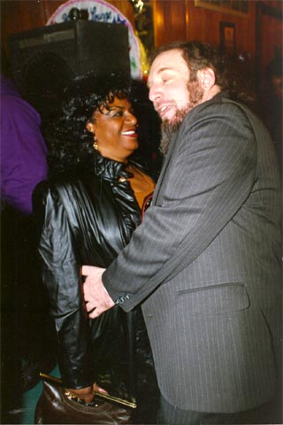 Barbara Stafford and Phil Casden at birthday party, Krystal Lounge, December 11, 1996