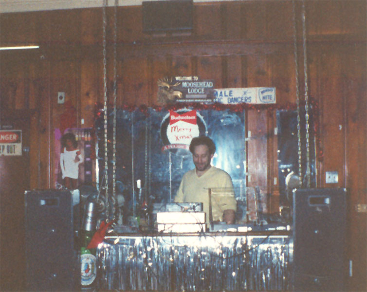 Hilary Cohen and Phil 'Funky White Boy' Casden at the Time & Place Lounge, December 1990