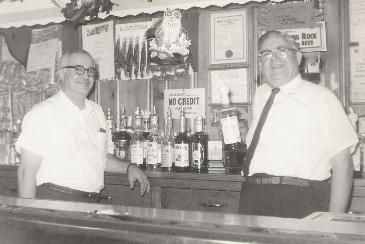 Tony Patragnoni and Marco DiGiamberardino behind the bar at Tony's Grill. Marco is on the right.
