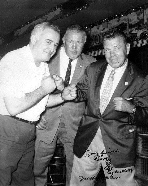 Tony Patragnoni and Mickey 'Toy Bulldog' Walker at Tony's Grill